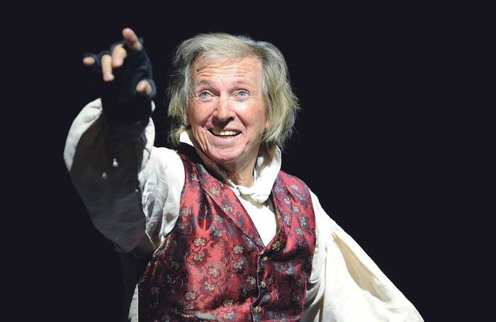 Tommy Steele in Scrooge the Musical at the London Palladium in 2012. Photo: Tristram Kenton