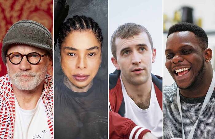 Simon McBurney, Sophie Okonedo, Callum Scott Howells and Roy Alexander Weise, who all feature in our must-see theatre shows around the UK in 2023. Photo: Jorri Kristjánsson/Matt Hind/Helen Murray