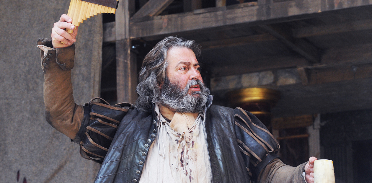 Roger Allam as Falstaff in the Shakespeare's Globe's production of Henry IV Part 1. Photo: Tristram Kenton