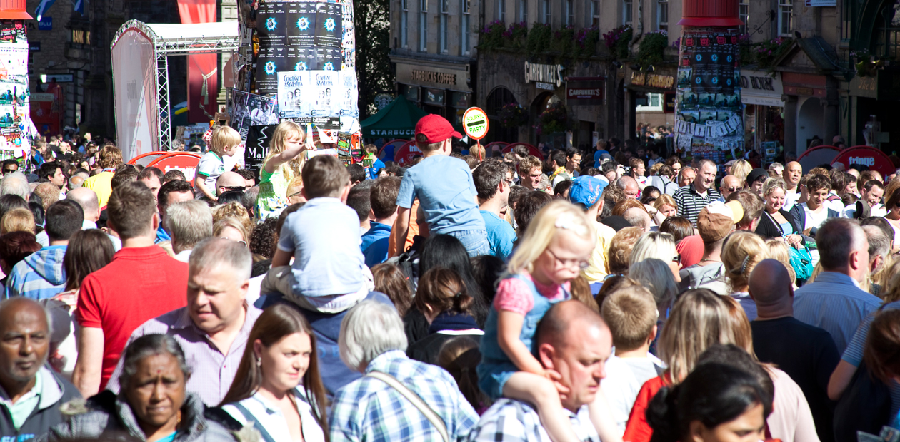 Edinburgh during the festival
