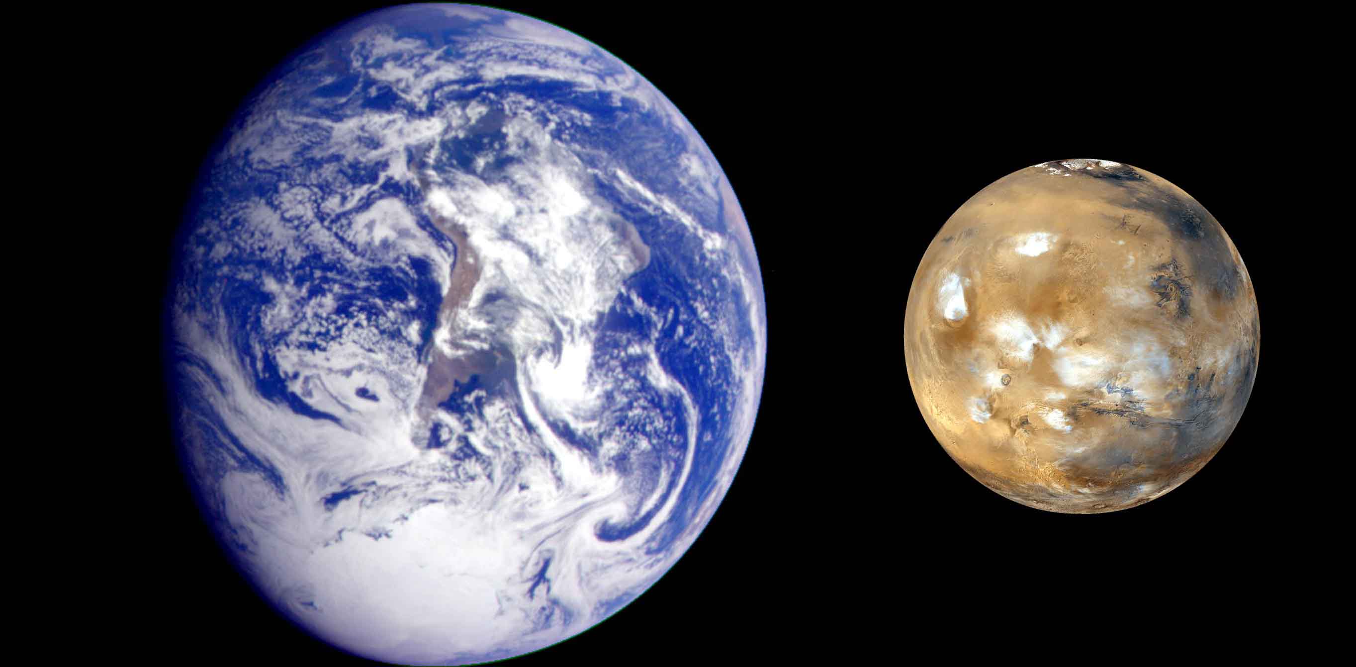 Earth and Mars. Photo: Ignacio Benvenuty Cabral