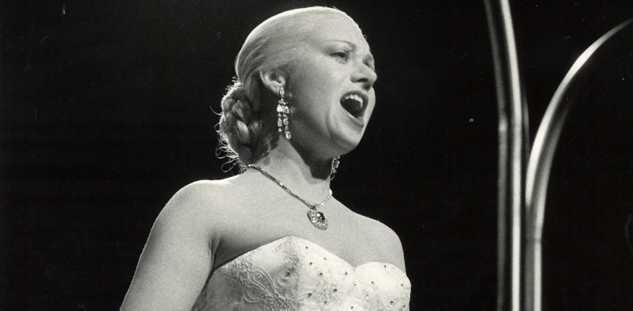 Elaine Paige in Evita at the Prince Edward Theatre in 1978