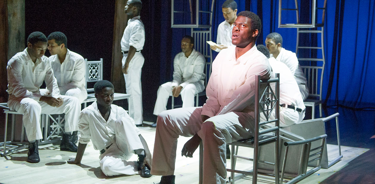 A scene from The Scottsboro Boys at the Young Vic in 2013. Photo: Tristram Kenton