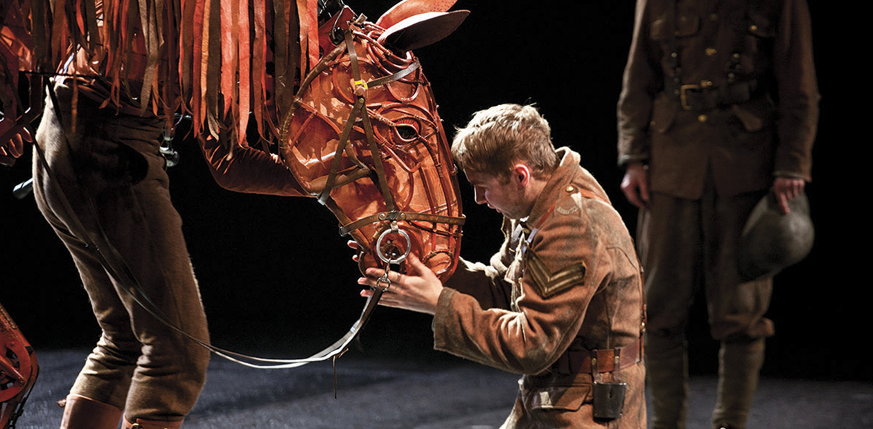 A scene from the National Theatre's War Horse.   Photo: Simon Annand