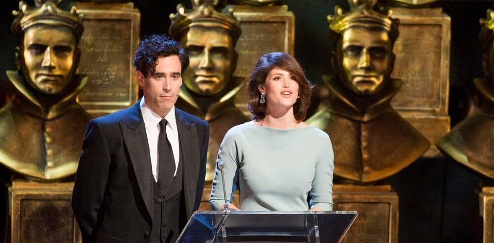 Stephen Mangan and Gemma Arterton, hosts of this year's Olivier Awards. Photo: Alastair Muir.