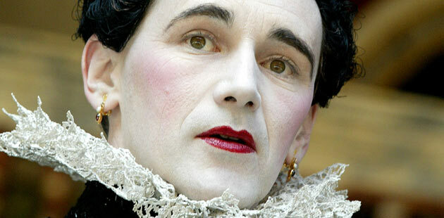 Mark Rylance as Olivia in the 2012 Shakespeare's Globe production of Twelfth Night: Photo: Tristram Kenton