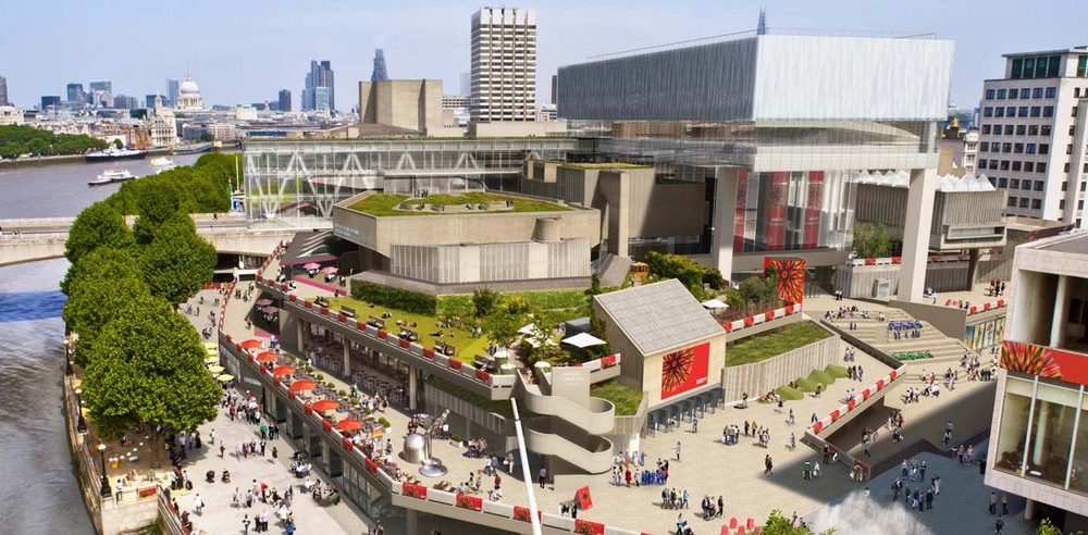 An artist's impression of the Southbank Centre's Festival Wing scheme. Photo: Miller Hare