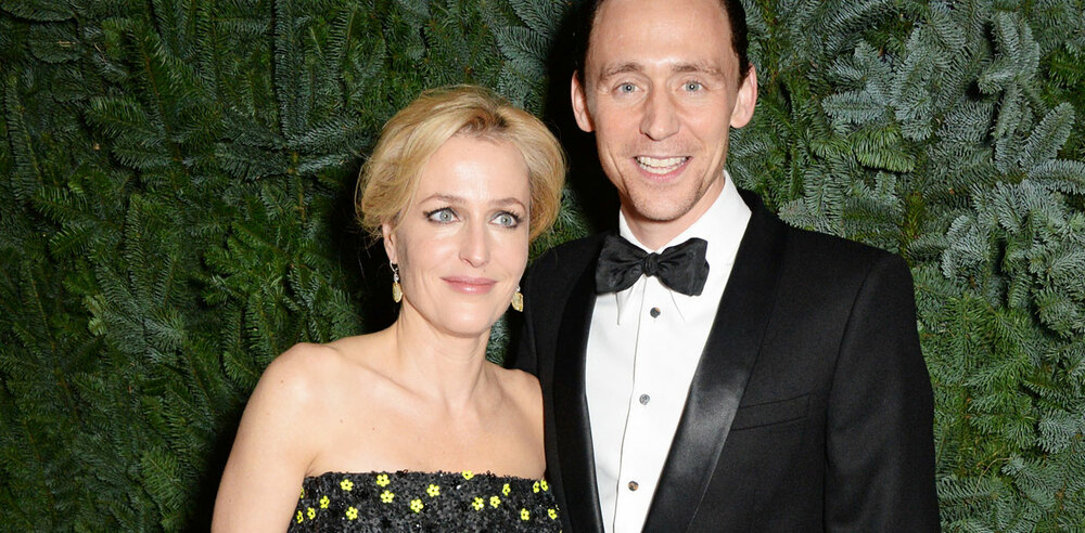Gillian Anderson and Tom Hiddleston at the 60th London Evening Standard Theatre Awards. Photo: Evening Standard