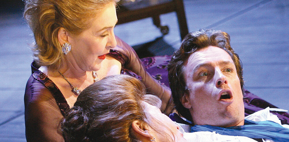 Patricia Hodge and Toby Stephens (who both trained at LAMDA) in The Country Wife. Photo: Tristram Kenton