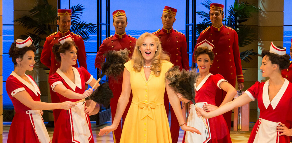 Katherine Kingsley in the West End production of Dirty Rotten Scoundrels, which will tour the UK next year. Photo: Johan Persson