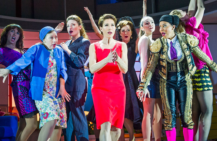 The cast of Women On the Verge of a Nervous Breakdown at the Playhouse Theatre. Photo: Tristram Kenton
