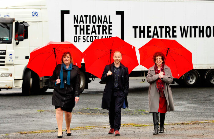 Fiona Hyslop, Laurie-Sansom and Baille Liz Cameron. Photo: Colin Hattersley