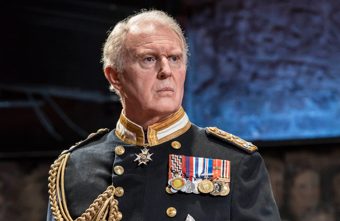 Tim Pigott-Smith in King Charles III at the Almeida Theatre in 2014. Photo: Johan Persson