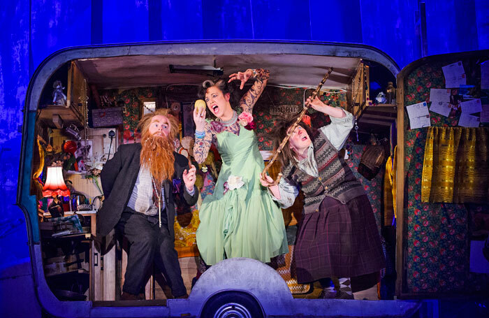 Monica Dolan (right) in The Twits at the Royal Court. Photo: Tristram Kenton