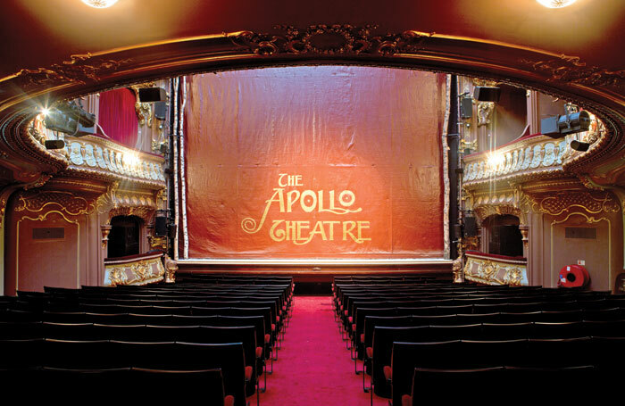 The auditorium of the Apollo Theatre, London in 2014. Photo: Siobhan Doran
