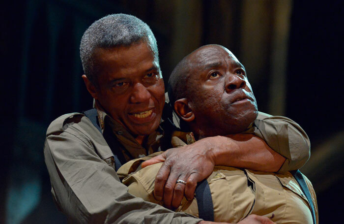 Hugh Quarshie and Lucian Msamati in the RSC's Othello. Photo: Keith Pattison