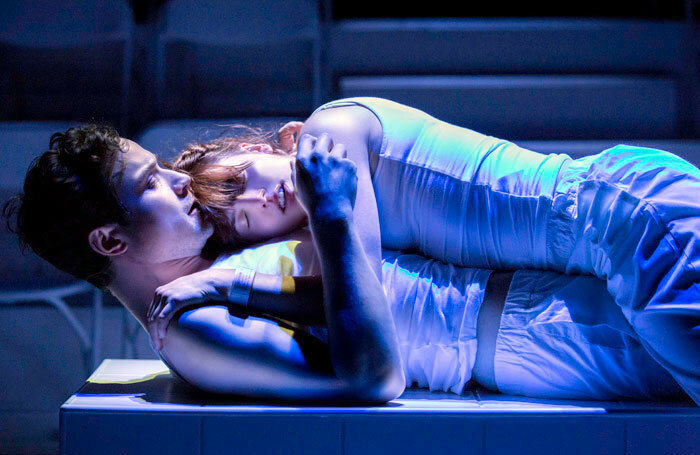 Henry Pettigrew and Ophelia Lovibond in The Effect. Photo: Johan Persson