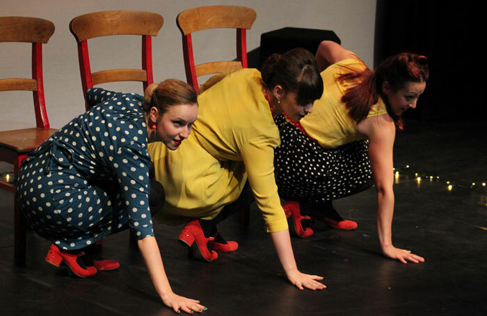 Dancers from Spilt Milk, one of the first companies to tour under the Rural Touring Dance Initiative.