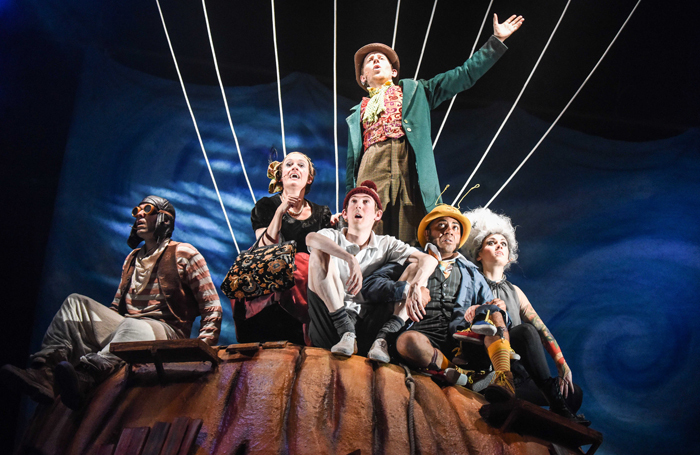 Scene from James and the Giant Peach at the Mercury Theatre, Colchester. Photo: Robert Day