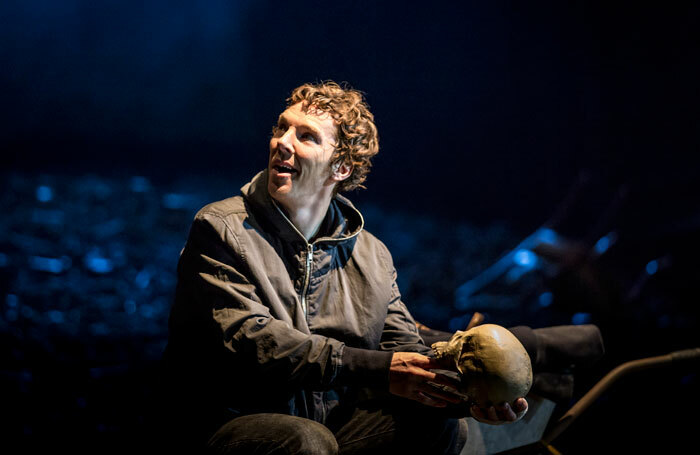 Benedict Cumberbatch in Hamlet at the Barbican Theatre, London. Photo: Johan Persson