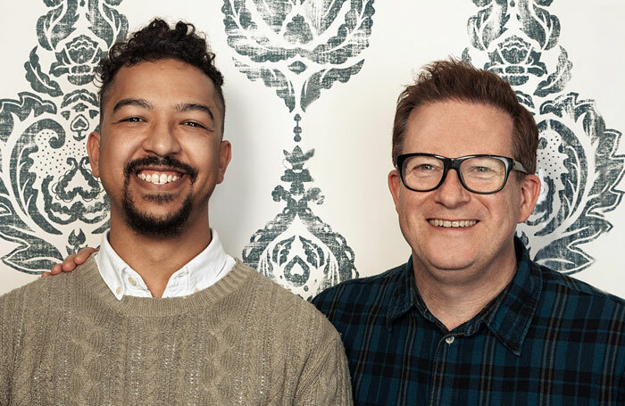 Jamaal Burkmar, winner of the New Adventures Choreographer award 2015, with Matthew Bourne. Photo: Danilo Moroni