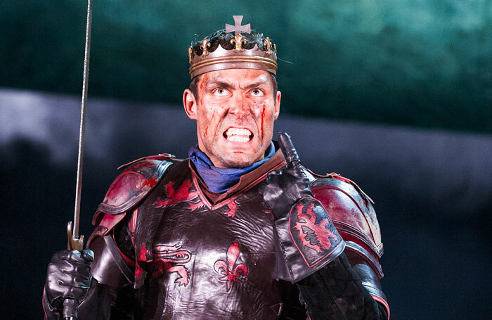Alex Hasselll in Henry V at the Royal Shakespeare Theatre, Stratford-upon-Avon. Photo: Tristram Kenton