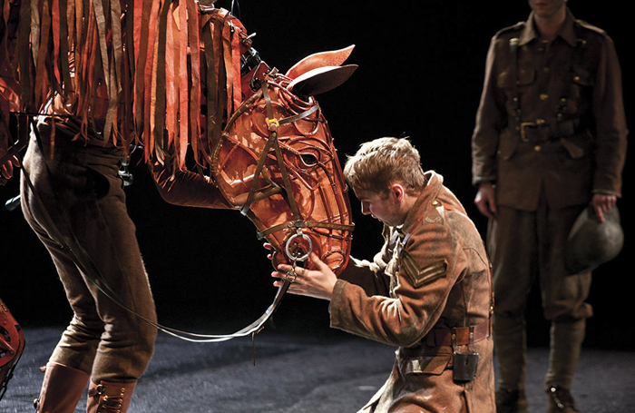 Sion Daniel Young in the National Theatre's War Horse. Photo: Simon Annand