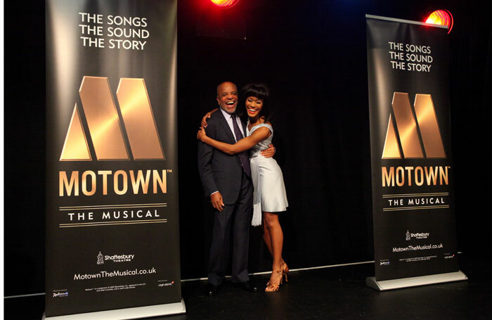 Berry Gordy and Lucy St Louis at the launch of Motown The Musical. Photo: Craig Sugden