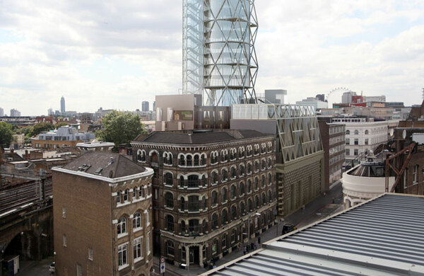 Rocket-shaped London theatre building rejected by council