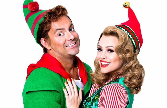 Ben Forster and Kimberley Walsh star in the West End's Elf. The show's audiences are set to pay the most expensive bundle for 
show extras, with the combined cost of a programme, ice cream and glass of wine amounting to £18.50. Photo: Matt Crockett