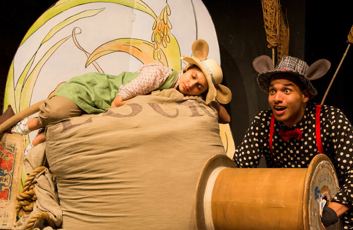 Tiana Khan and Stefan Stuart in Pied Piper Theatre's The Town Mouse and the Country Mouse. Photo: Fergus Ford/Dudley Rees