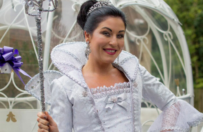 Jessie Wallace as the Fairy Godmother at the launch of Cinderella at White Rock Theatre, Hastings. Photo: Kate Darbyshire