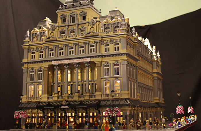 Irish artist Jessica Farrell has built Her Majesty's Theatre out of Lego