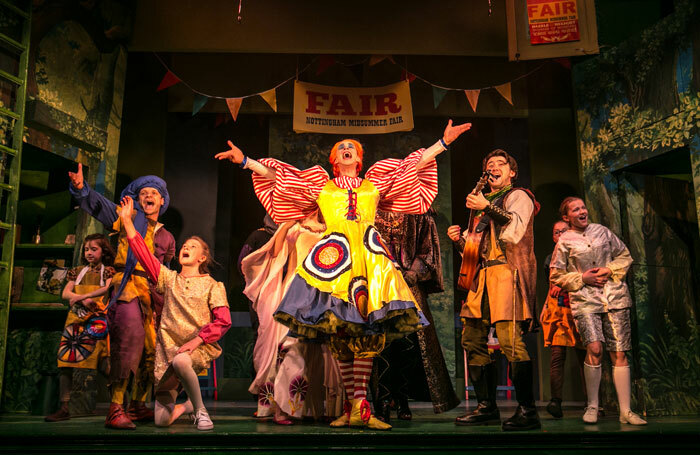 The cast of Robin Hood at the Theatre, Chipping Norton. Photo: Ciaran Dowd