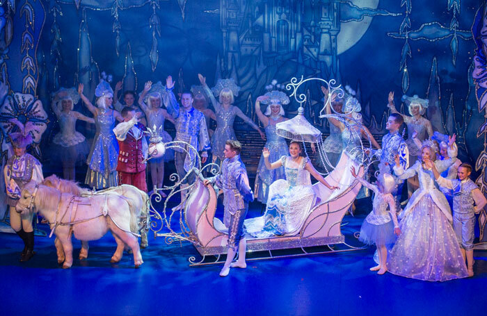 The cast of Cinderella at Richmond Theatre, London. Photo: Craig Sugden