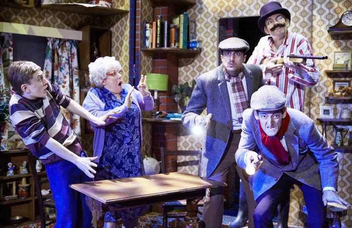 The cast of Gangsta Granny at  New Alexandra Theatre, Birmingham. Photo: Mark Douet