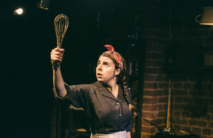Jesse Meadows in Eloise and the Curse of the Golden Whisk at the Bike Shed Theatre, Exeter. Photo: Maria Dragan