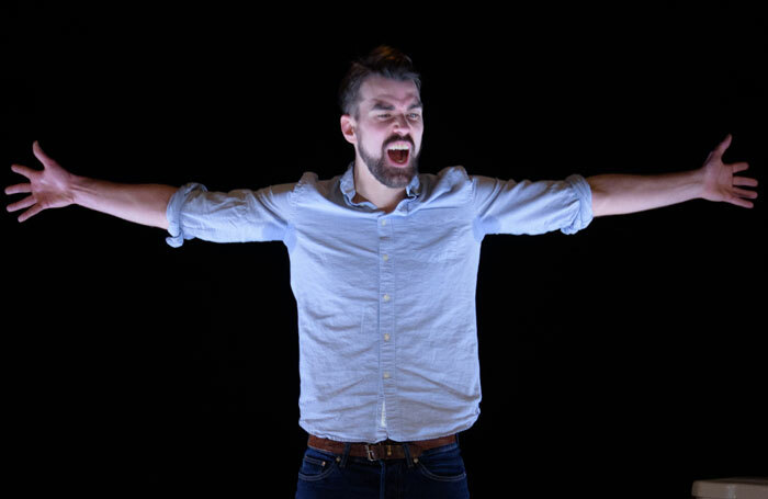 Ben Whybrow in This Will End Badly at Southwark Playhouse. Photo: Ben Broomfield