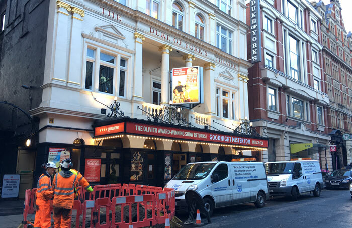 Two shows have been cancelled at the Duke of York's due to flooding