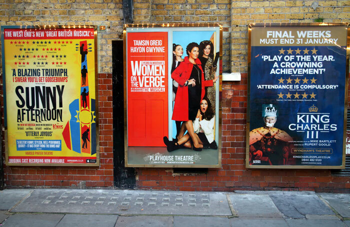 Theatre posters in the West End. Photo: Thinglass/Shutterstock.com