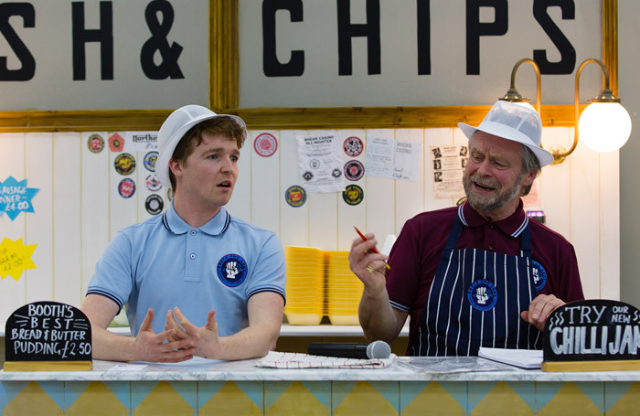 Ben Ryan-Davies and Russel Richardson in Chip Shop Chips at The Hub Salford.