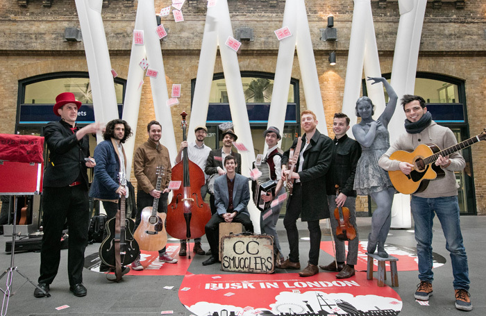 A range of buskers performed at the launch of International Busking Day at Kings Cross Station. Photo: Kois Miah