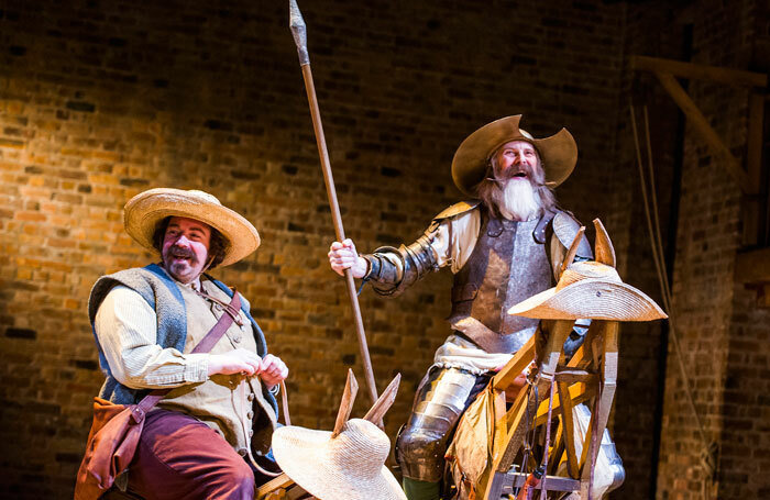 Rufus Hound and David Threlfall in Don Quixote at Swan Theatre, Stratford. Photo: Tristram Kenton