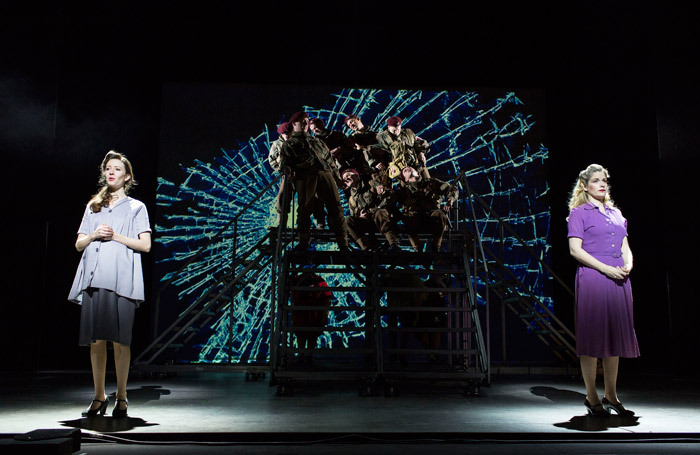Emilie Fleming and Caroline Sheen in Only the Brave at Wales Millennium Centre, Cardiff. Photo: Helen Maybanks