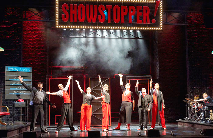 A scene from Showstopper! The Improvised Musical. Photo: Geraint Lewis