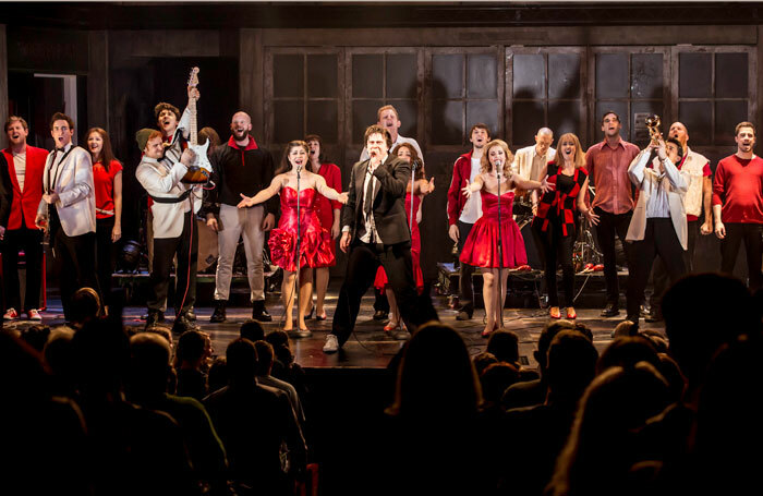 Brian Gilligan with the West End cast of The Commitments. Photo: Johan Persson
