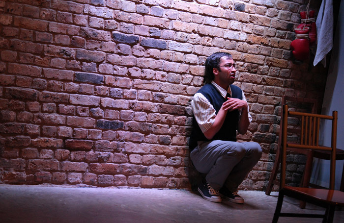 Asif Khan in Love, Bombs and Apples at Arcola Theatre, London.