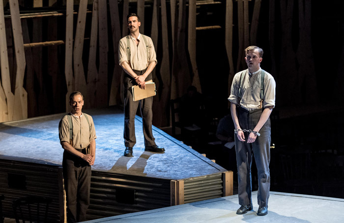 Steffan Lloyd-Evans, Joshua Manning and Joshua Miles in The 306: Dawn. Photo: Manuel Harlan