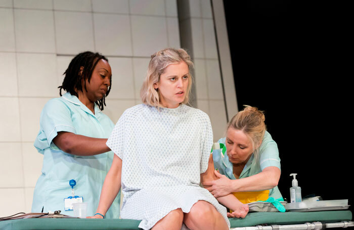 Jacqui Dubois, Denise Gough and Sally George in People, Places and Things. Photo: Johan Persson