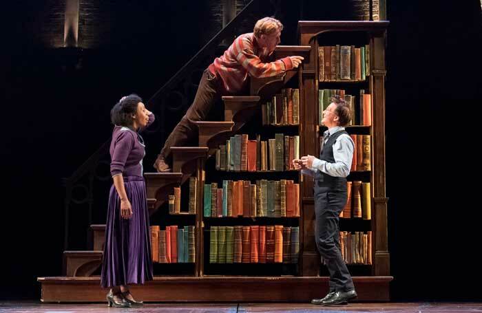 Noma Dumezweni, Paul Thornley and Jamie Parker in Harry Potter and the Cursed Child. Photo: Manuel Harlan